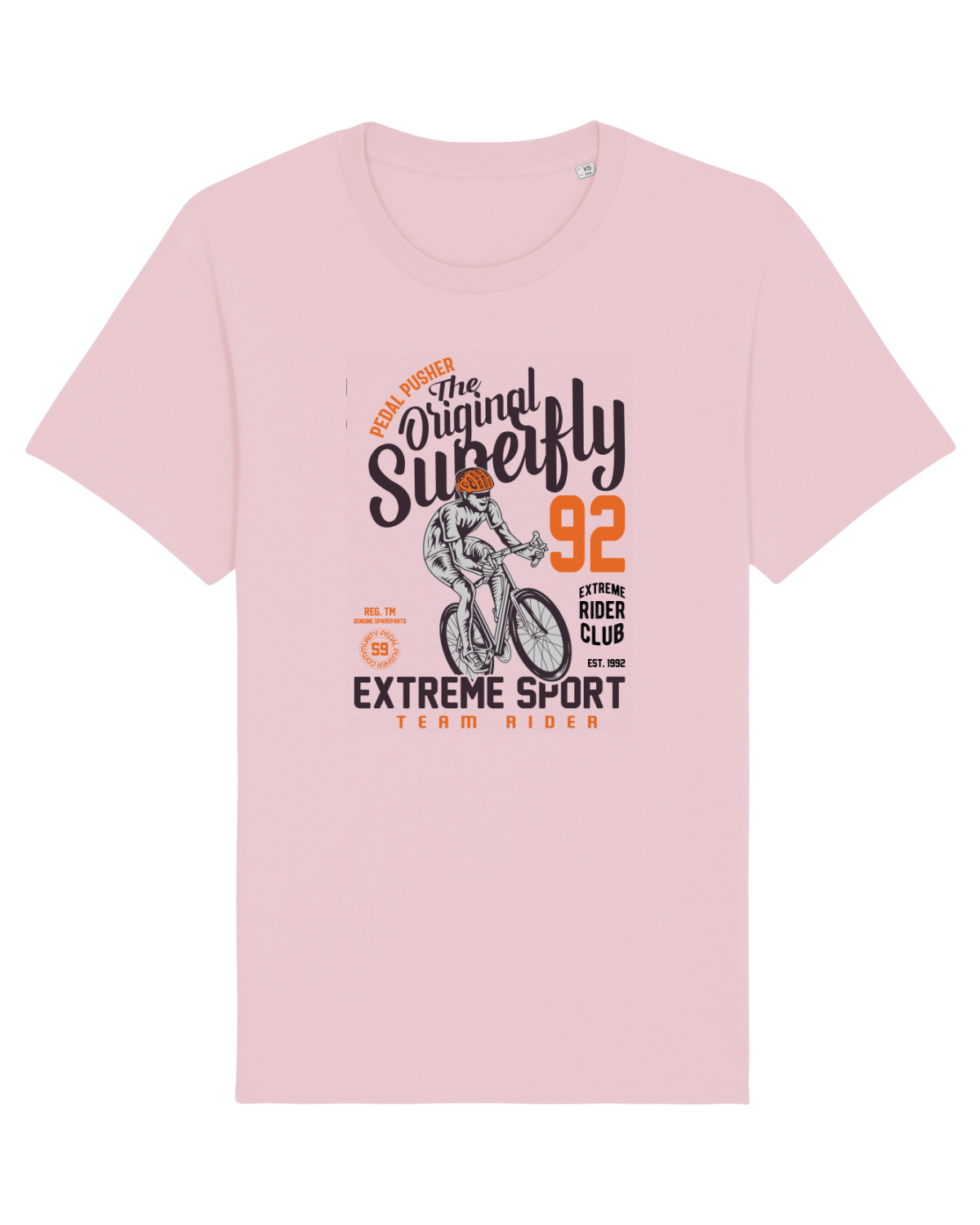 Tricou mânecă scurtă Unisex Rocker Cotton Pink