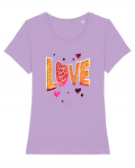 Love in the Air Tricou mânecă scurtă guler larg fitted Damă Expresser