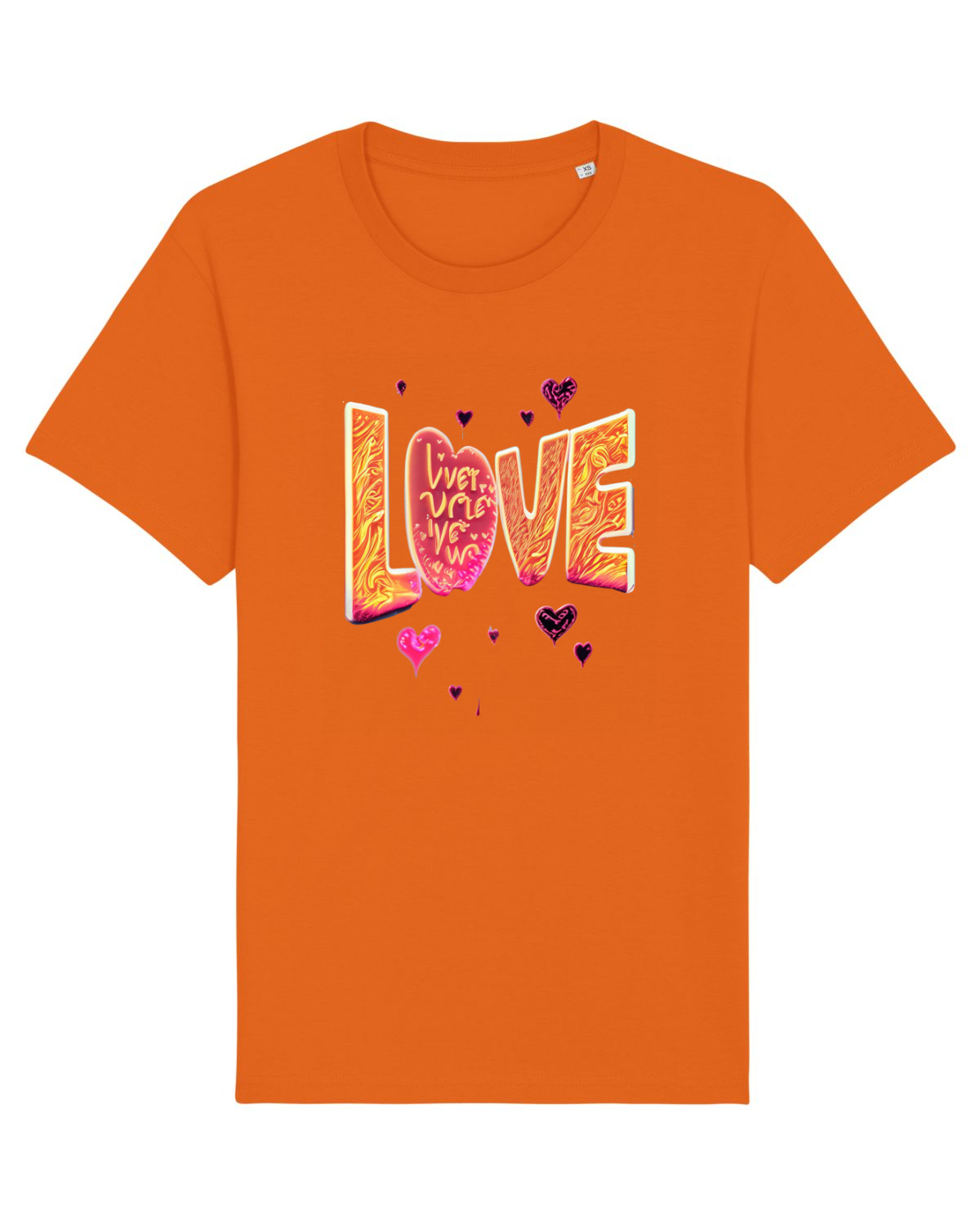 Tricou mânecă scurtă Unisex Rocker Bright Orange