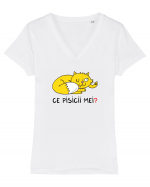 Ce pisicii mei Tricou mânecă scurtă guler V Damă Evoker