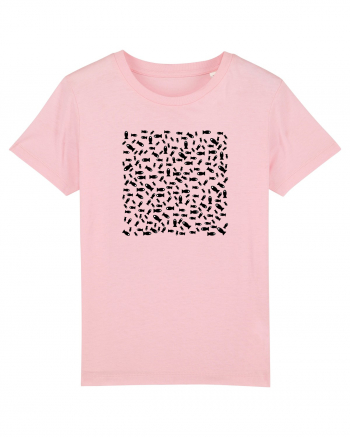 Black fishes Cotton Pink