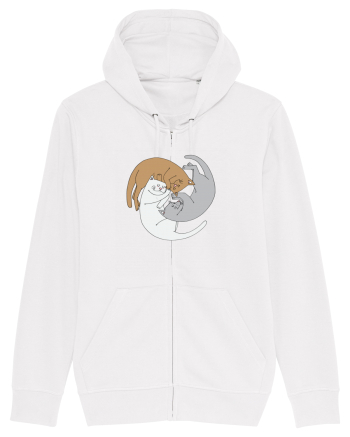 Spiral cats White