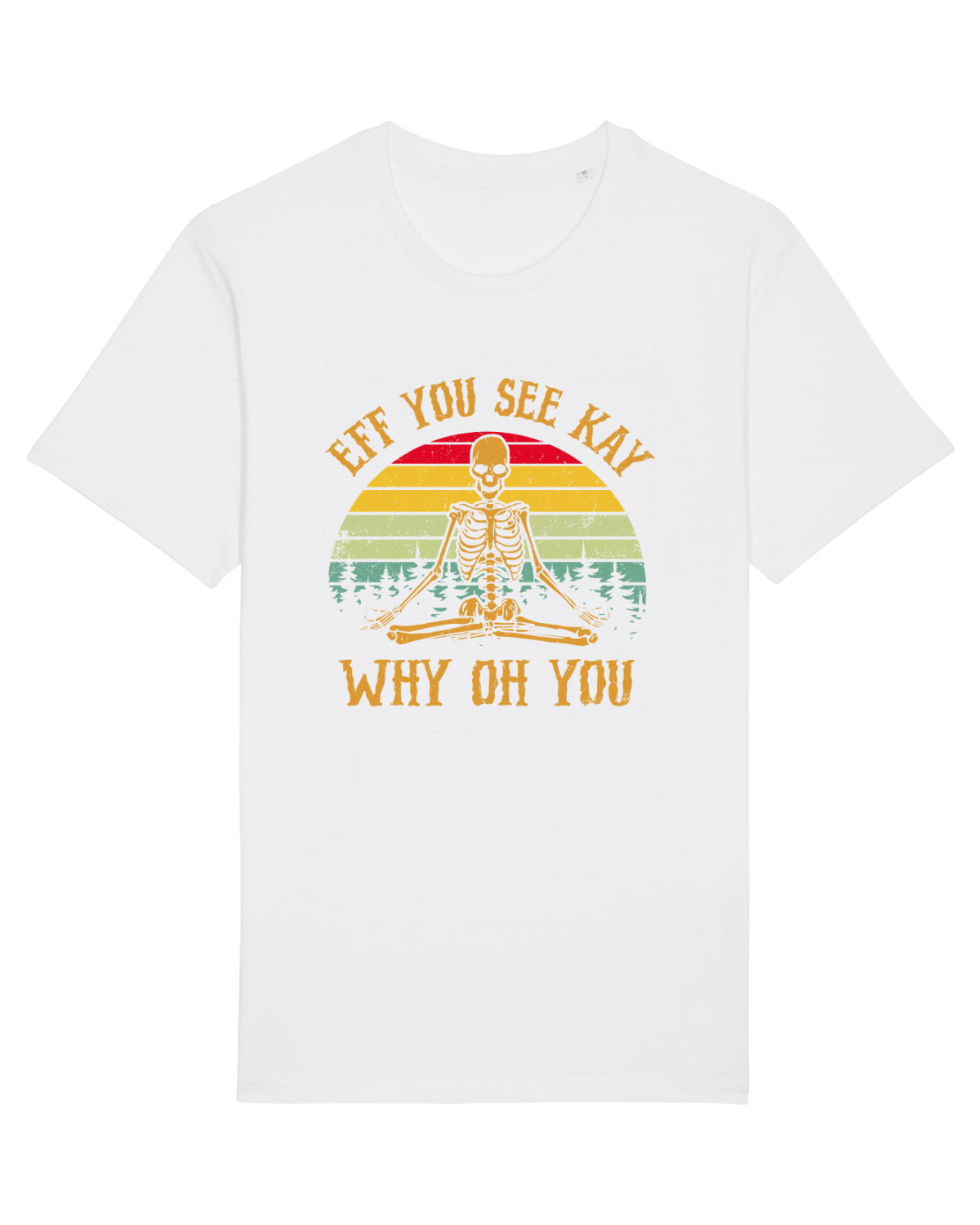 Tricou mânecă scurtă Unisex Rocker White