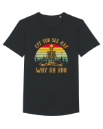 Eff You See Kay Why Oh You Funny Yoga Skeleton Tricou mânecă scurtă guler larg Bărbat Skater
