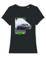 Eat, sleep, drift! Tricou mânecă scurtă guler larg fitted Damă Expresser