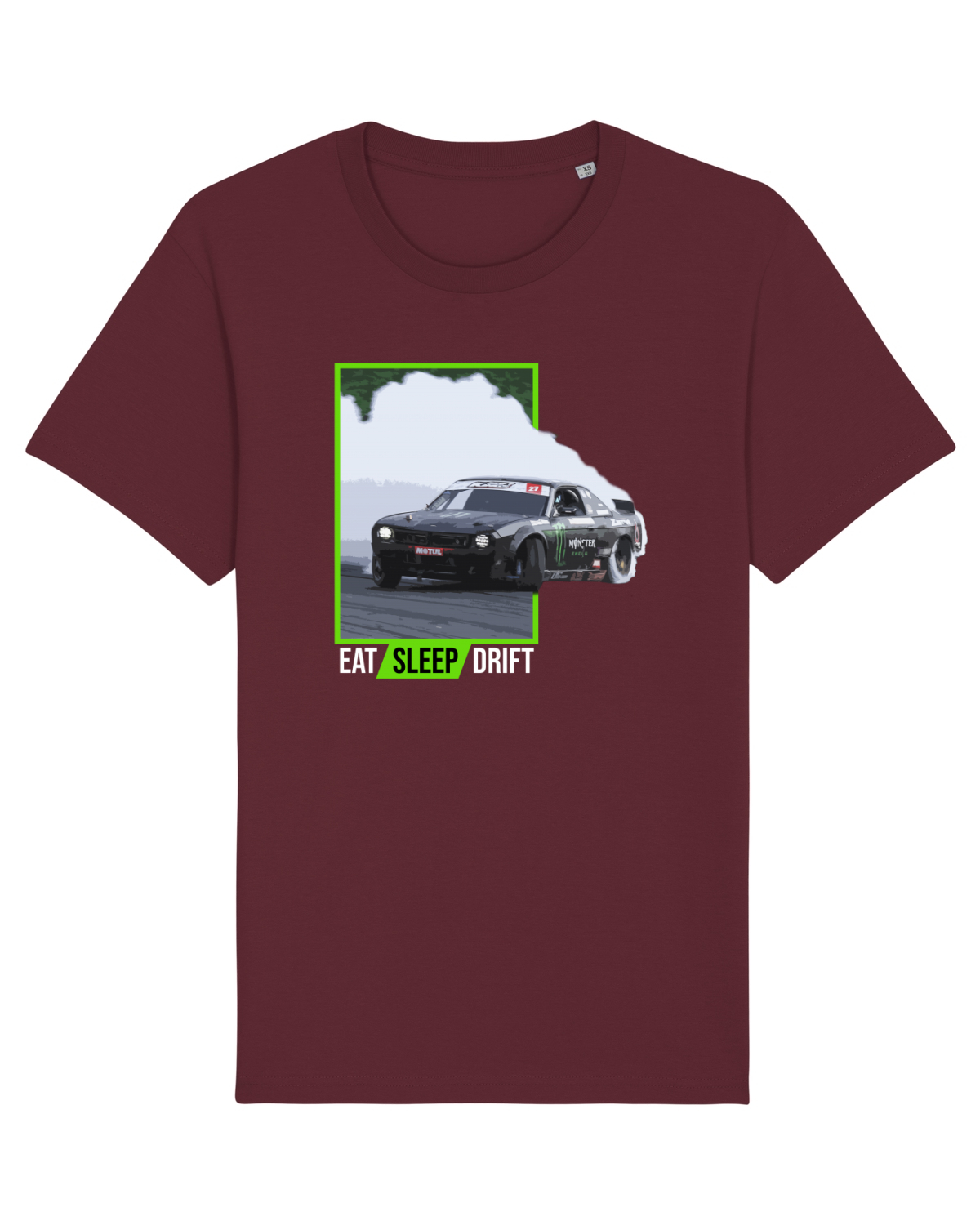 Tricou mânecă scurtă Unisex Rocker Burgundy