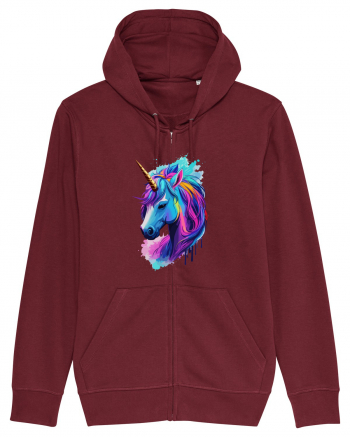 Neon Unicorn Dreams Burgundy