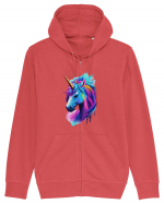 Neon Unicorn Dreams Hanorac cu fermoar Unisex Connector