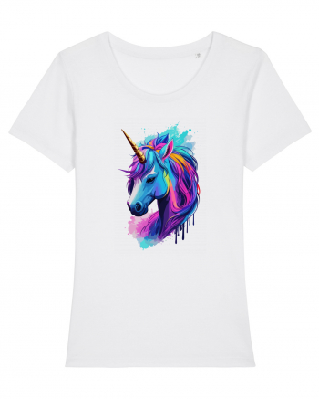 Neon Unicorn Dreams White