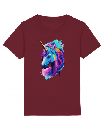 Neon Unicorn Dreams Burgundy