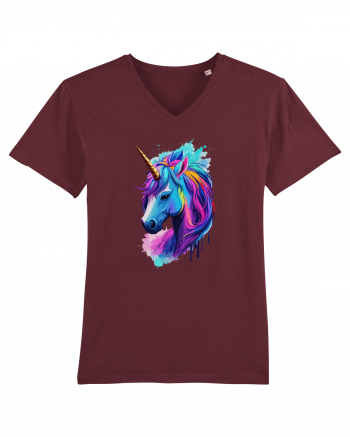 Neon Unicorn Dreams Burgundy