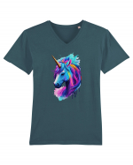 Neon Unicorn Dreams Tricou mânecă scurtă guler V Bărbat Presenter