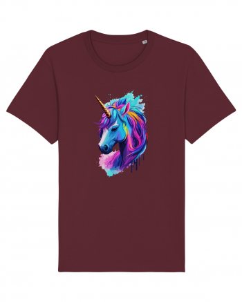 Neon Unicorn Dreams Burgundy