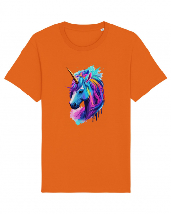 Neon Unicorn Dreams Bright Orange