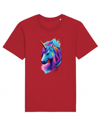 Neon Unicorn Dreams Red