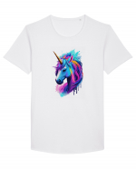 Neon Unicorn Dreams Tricou mânecă scurtă guler larg Bărbat Skater