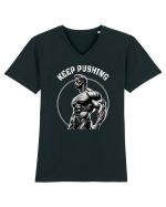 GYM FREAK Tricou mânecă scurtă guler V Bărbat Presenter