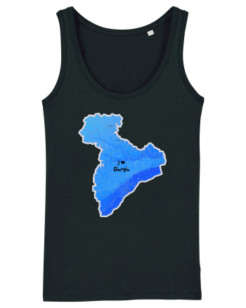 Giurgiu County Map Black
