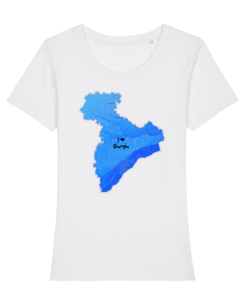 Giurgiu County Map White
