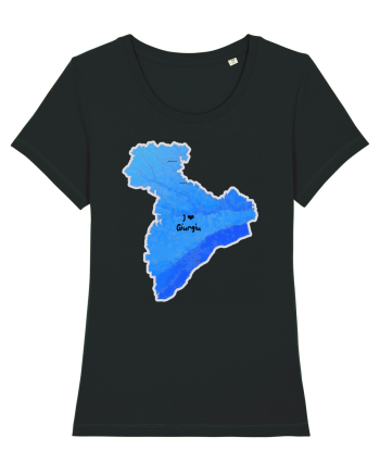 Giurgiu County Map Black