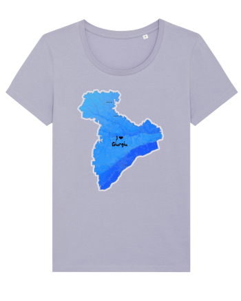 Giurgiu County Map Lavender