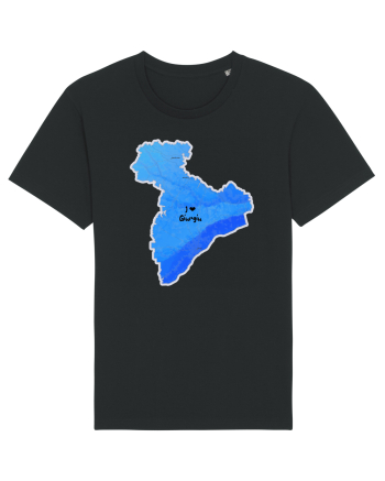 Giurgiu County Map Black