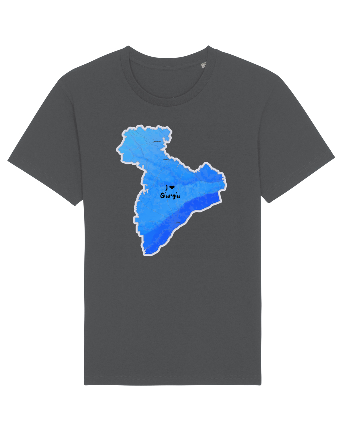 Tricou mânecă scurtă Unisex Rocker Anthracite