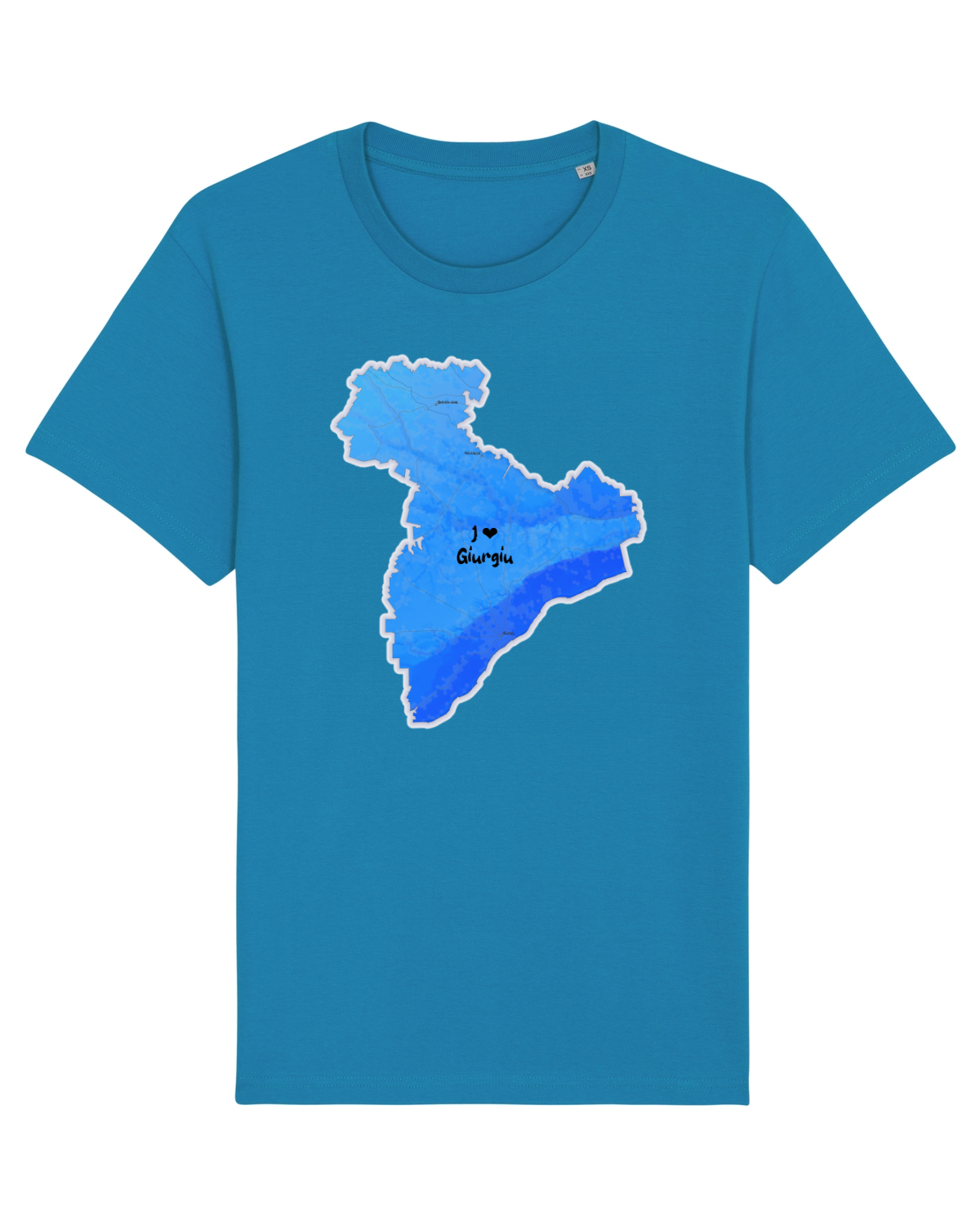 Tricou mânecă scurtă Unisex Rocker Azur