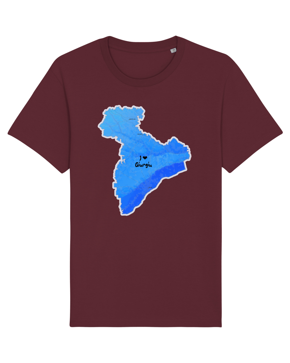 Tricou mânecă scurtă Unisex Rocker Burgundy