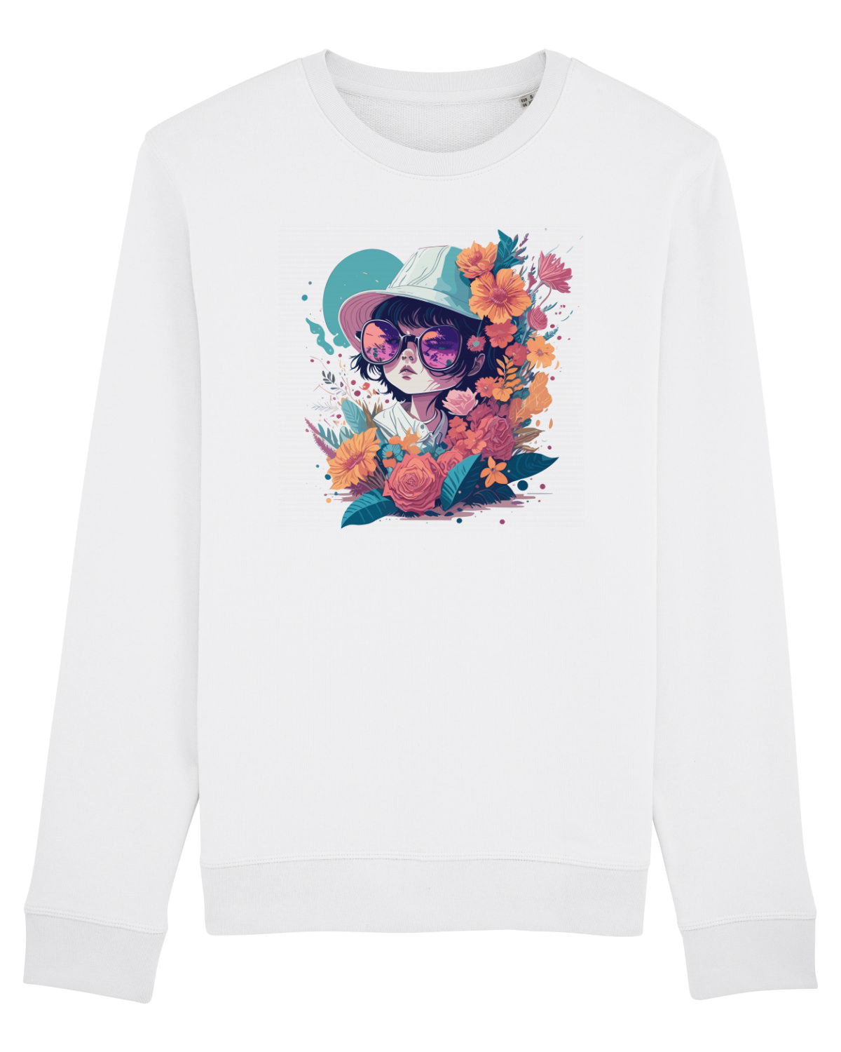 Bluză mânecă lungă Unisex Rise White