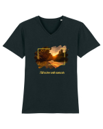 Fall in love with moments Tricou mânecă scurtă guler V Bărbat Presenter