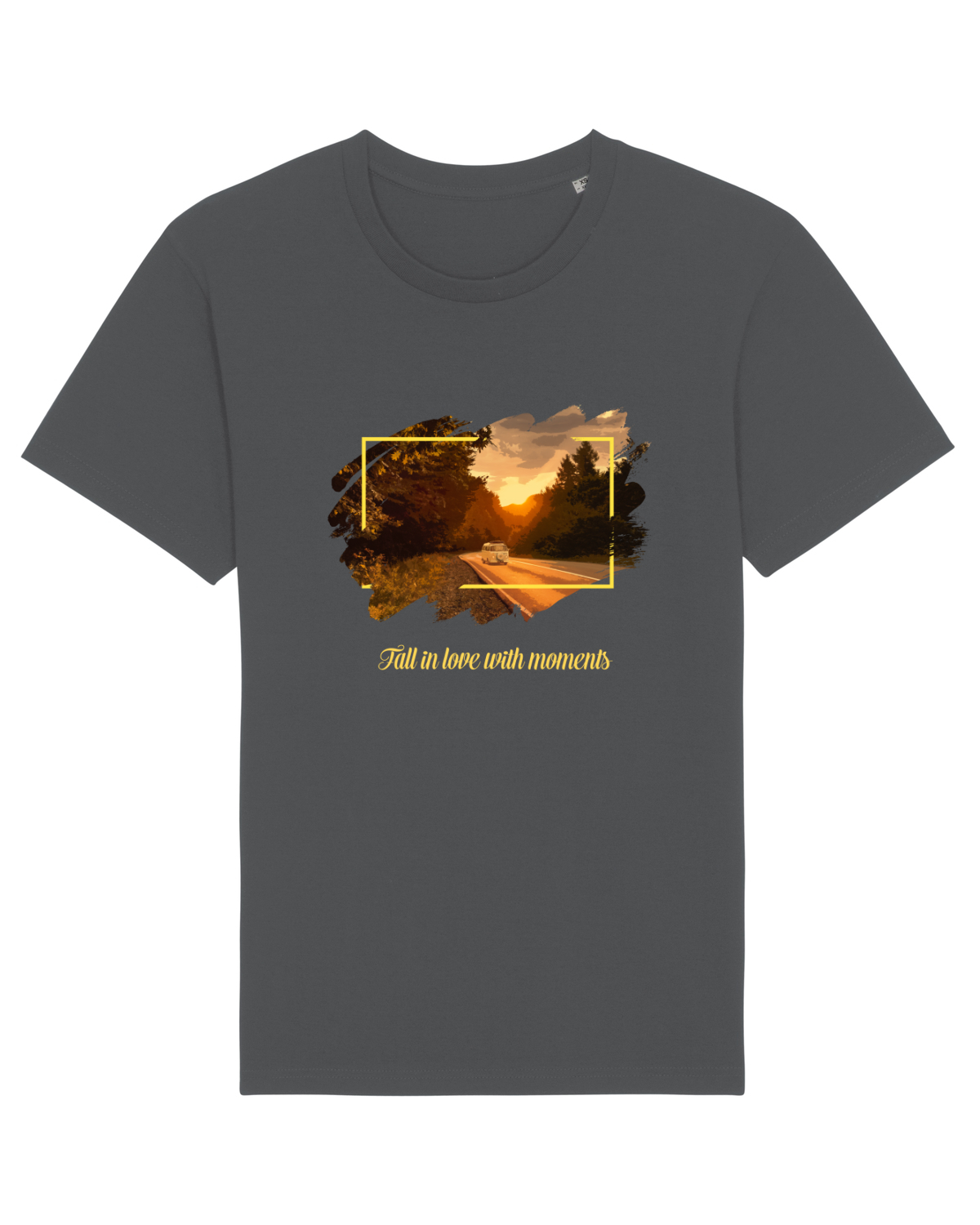 Tricou mânecă scurtă Unisex Rocker Anthracite