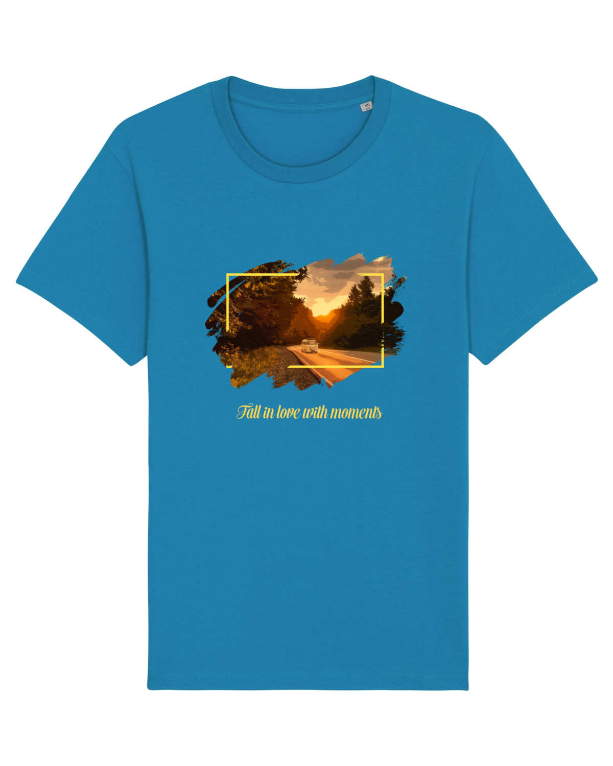 Tricou mânecă scurtă Unisex Rocker Azur