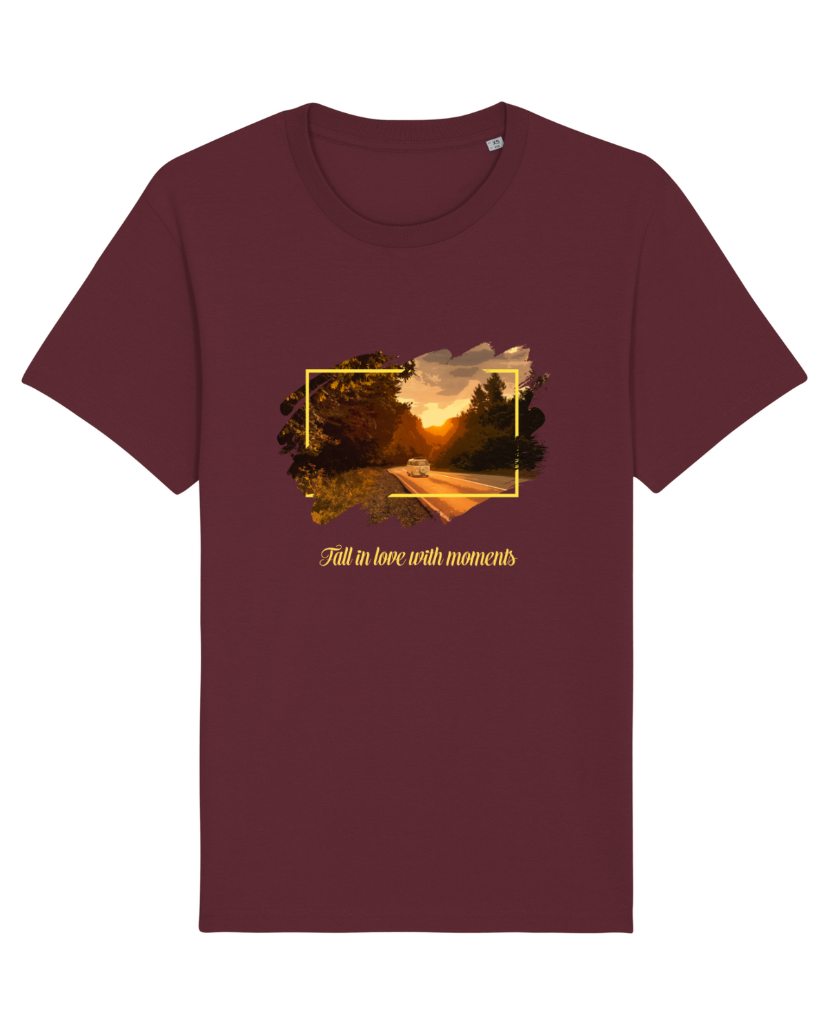 Tricou mânecă scurtă Unisex Rocker Burgundy