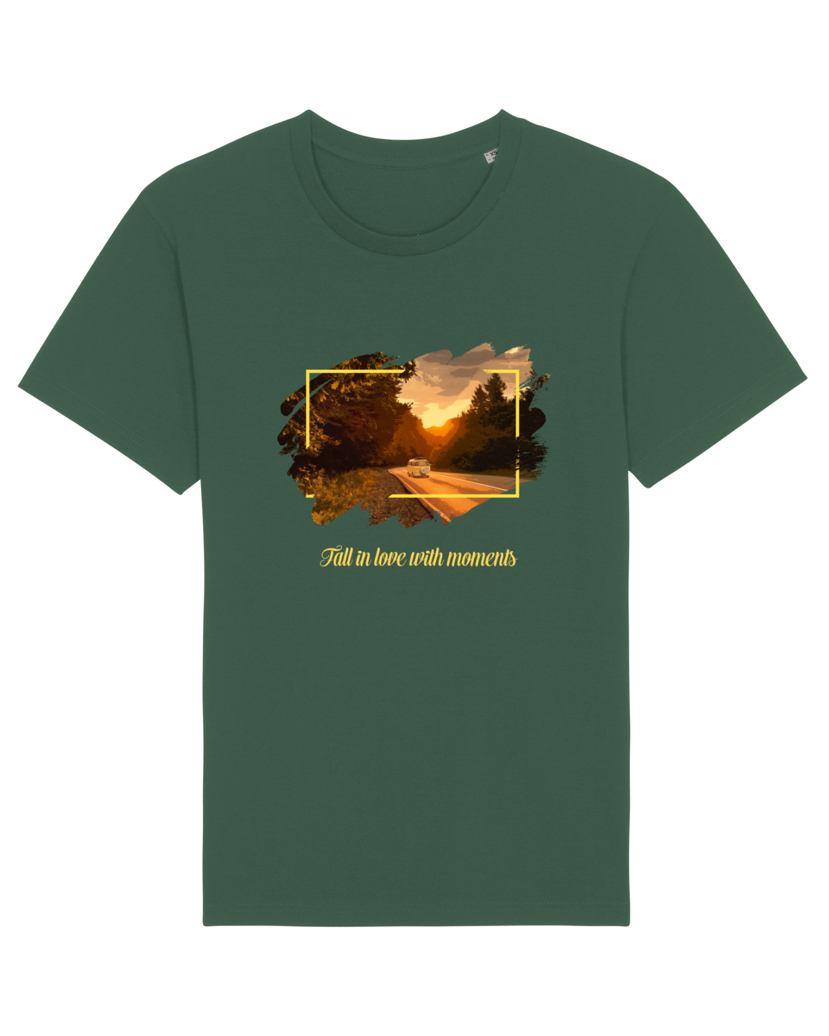 Tricou mânecă scurtă Unisex Rocker Bottle Green