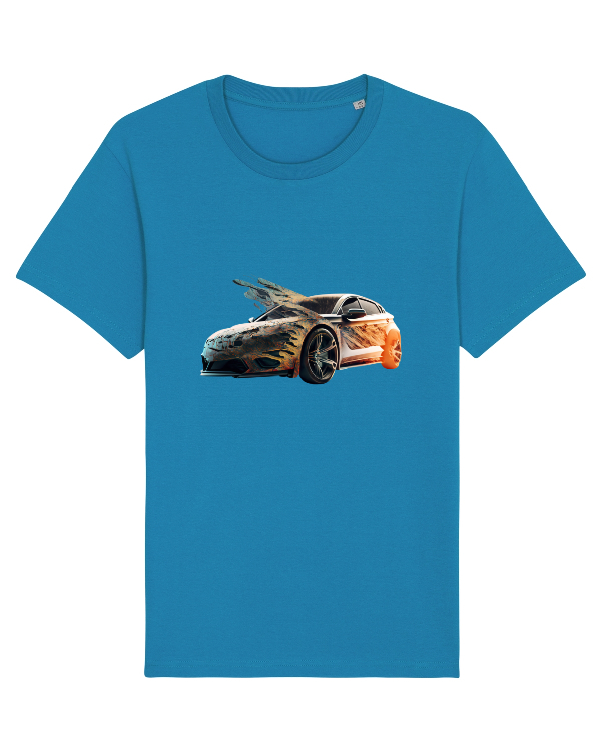 Tricou mânecă scurtă Unisex Rocker Azur