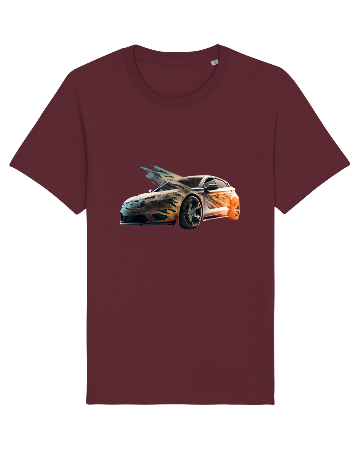 Tricou mânecă scurtă Unisex Rocker Burgundy