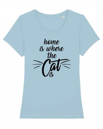 Home is where the cat is Sky Blue