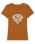 Super MoM Tricou mânecă scurtă guler larg fitted Damă Expresser