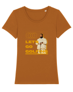 LET'S GO GOLFING Tricou mânecă scurtă guler larg fitted Damă Expresser