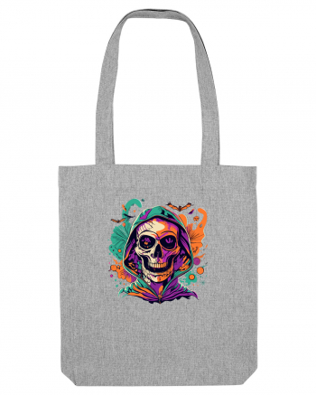 Vibrant Halloween Skull: Spooky and Colorful Delight! Heather Grey