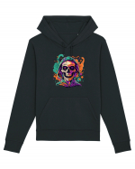 Vibrant Halloween Skull: Spooky and Colorful Delight! Hanorac Unisex Drummer