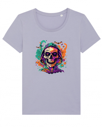 Vibrant Halloween Skull: Spooky and Colorful Delight! Lavender