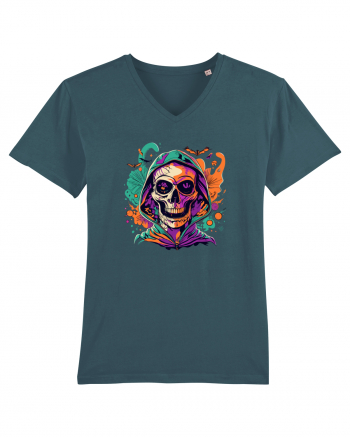 Vibrant Halloween Skull: Spooky and Colorful Delight! Stargazer