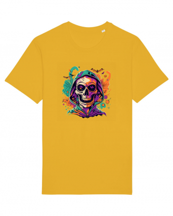 Vibrant Halloween Skull: Spooky and Colorful Delight! Spectra Yellow