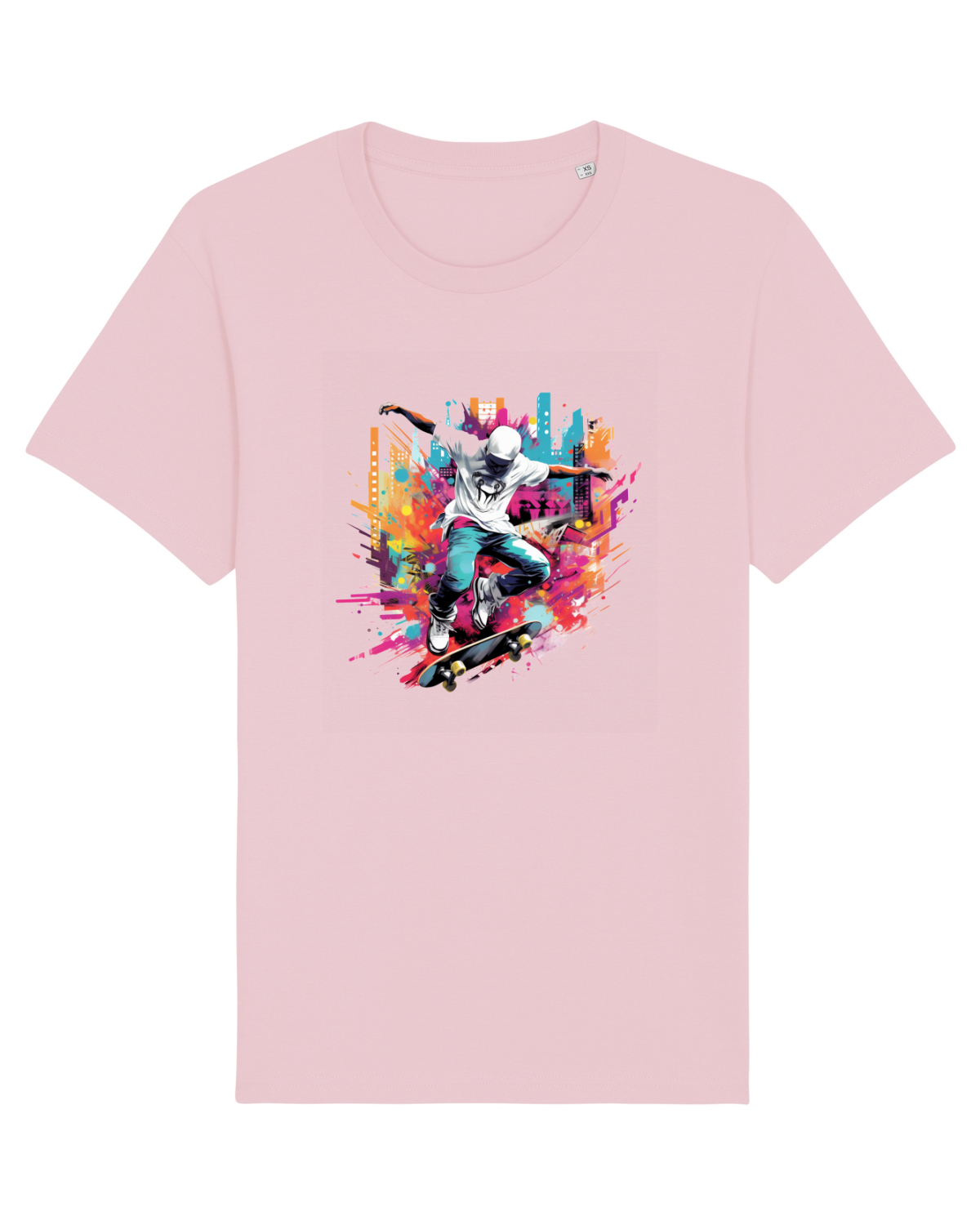 Tricou mânecă scurtă Unisex Rocker Cotton Pink