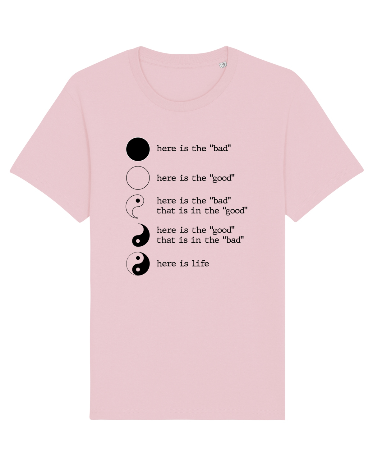 Tricou mânecă scurtă Unisex Rocker Cotton Pink