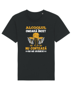 pt iubitorii de bere - Alcoolul omoara incet Tricou mânecă scurtă Unisex Rocker