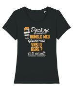 pt iubitorii de bere - Daca nu iti amintesti numele meu Tricou mânecă scurtă guler larg fitted Damă Expresser