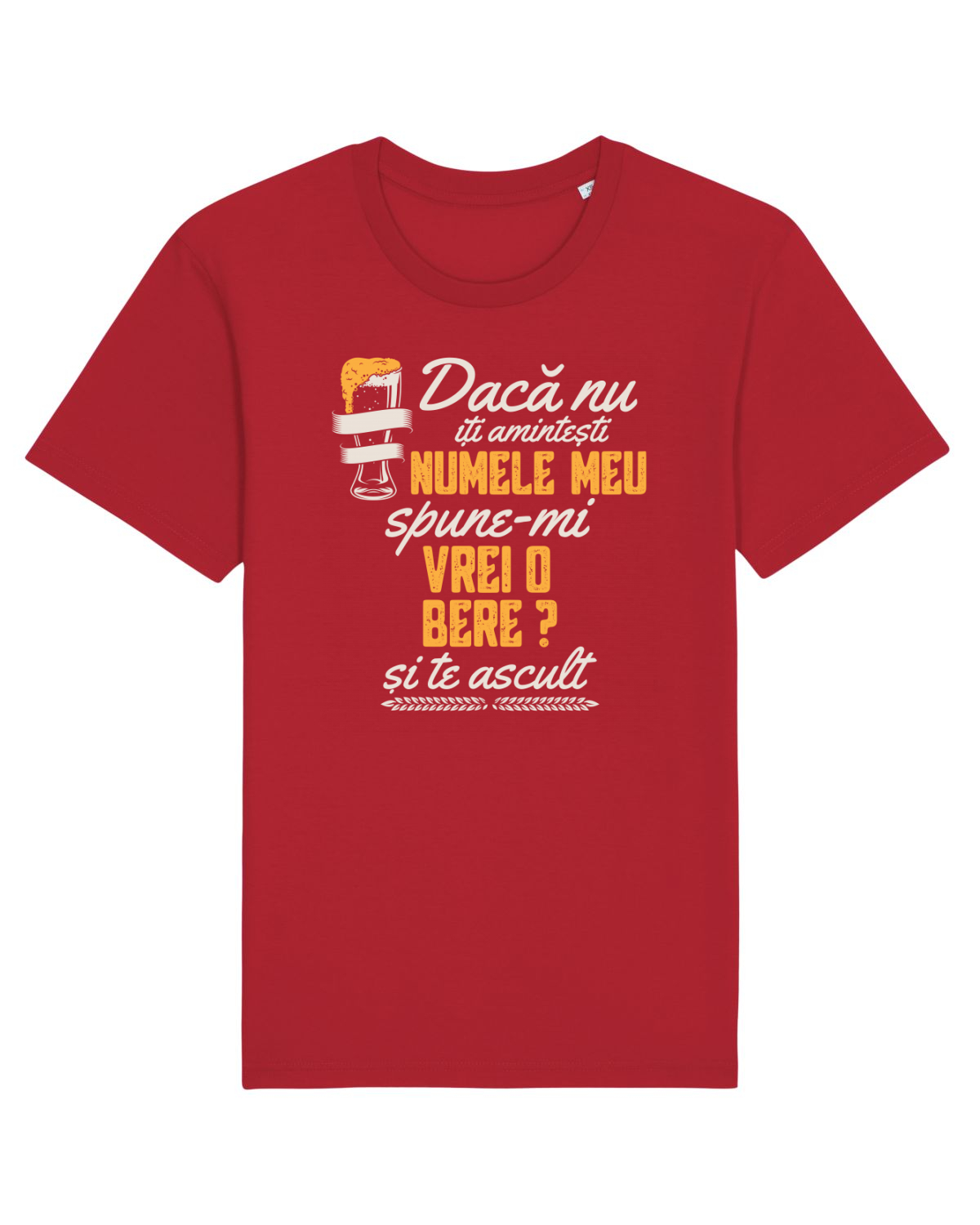 Tricou mânecă scurtă Unisex Rocker Red